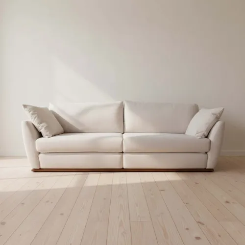Sofá 4 Cuerpos Tela Natural-beige Milano Natural en Madera natural - Sillones y sofás, Uruguay | Divino