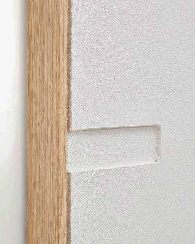 Cuadro Sefri con formas geométricas - rectas blanco 60 x 90 cm en Blanco - Decoración de pared, Uruguay | Kavehome, vista 4