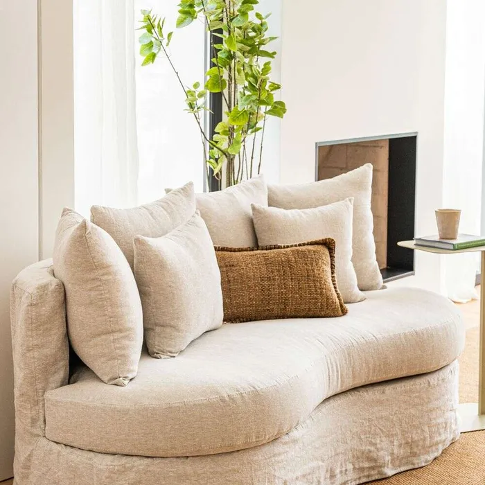 SILLON FORMS - LINO CRUDO en Beige, Uruguay | La Iberica