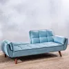 Sofá Cama Frida 3 Cuerpos - Azul en Azul - Sillones y sofás, Uruguay | Aihaus, vista 3 de 5