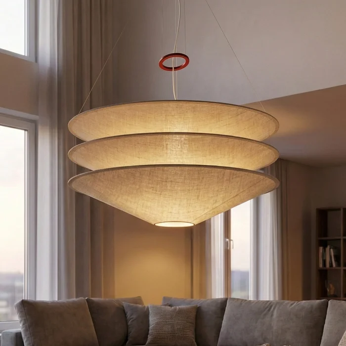 Colgante Nébula Triple en Beige - Lámparas colgantes, Uruguay | La Perla, vista 4