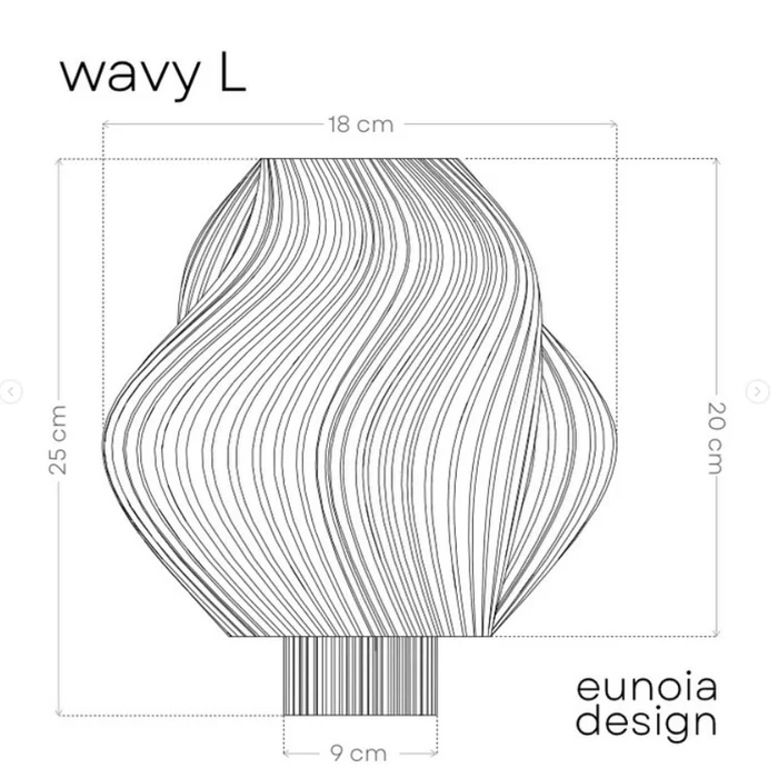 Lámpara Wavy - Lámparas de mesa, Uruguay | Eunoia Design, vista 5