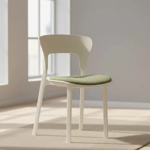 Silla De Comedor Polipropileno Nórdica Tapizada en Multicolor - Sillas, Uruguay | Divino