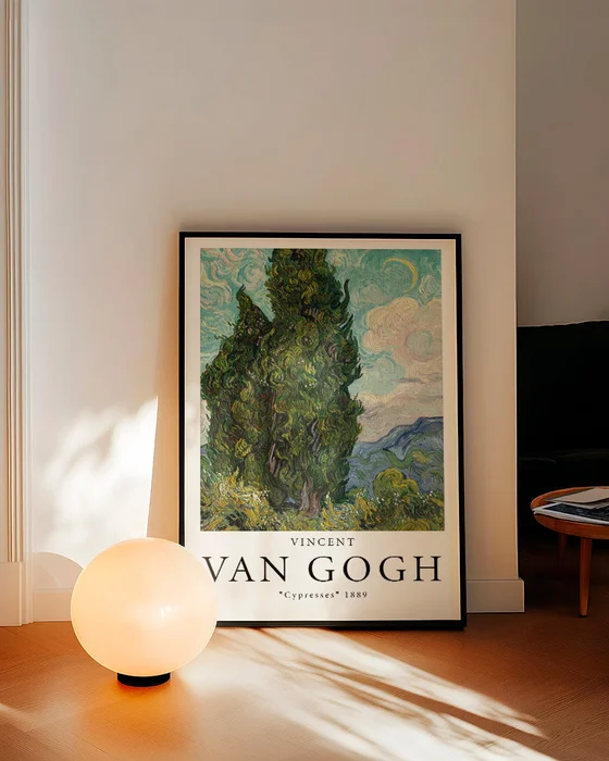 Vincent Van Gogh - Cypresses en Multicolor - Láminas, Uruguay | La Cuadrería, vista 2