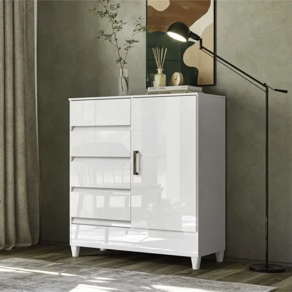 Cómoda FIT en Blanco - Cómodas, Uruguay | Palermo Casa Deco