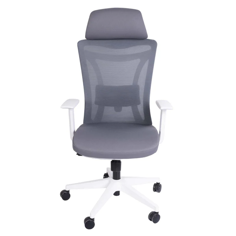 Silla De Oficina Malla Blanco Amane en Gris - Escritorios y sillas de escritorio, Uruguay | Divino, vista 3
