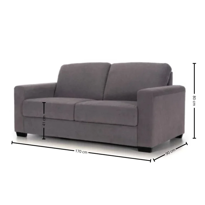 Sofá One - Tela Aquaclean - 2 cuerpos - A fabricar en Gris - Sillones y sofás, Uruguay | NYR, vista 3