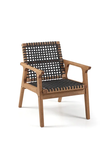 POLTRONA TRACO CUERDA NEGRA 58x72x83CM JATOBA - Muebles para el exterior, Uruguay | Vinibel