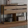 Comoda Aparador 4 Cajones Carvalho Cinza - Comedor, Uruguay | Que Sal Muebleria, vista 3 de 4