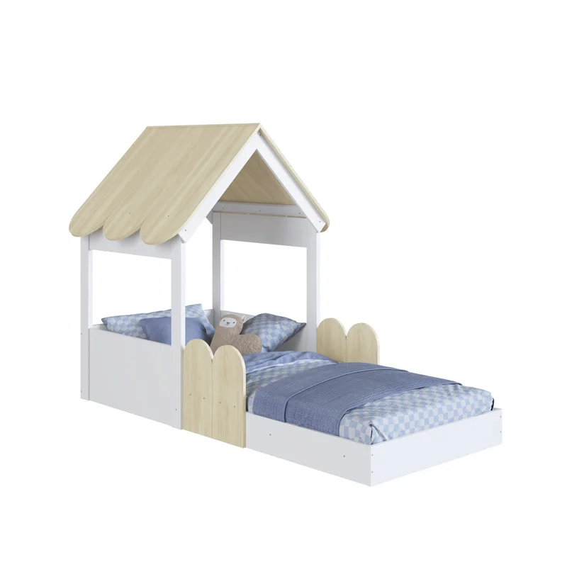 Cama Gretel – Beige en Blanco - Dormitorio, Uruguay | RM Muebles y Deco, vista 8