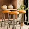 BANCO DE BAR CLUB - CUERO ITALIANO CARAMELO - Sillas, Uruguay | La Iberica, vista 1 de 12