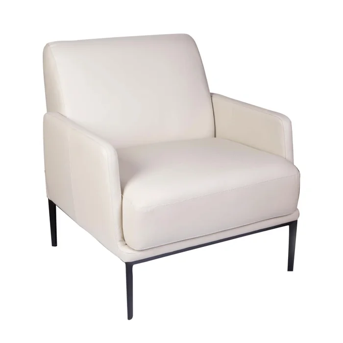 Butaca 1 Cuerpo Cuero-100-natural Natural-beige Sky Crema en Beige - Sillones y sofás, Uruguay | Divino, vista 2