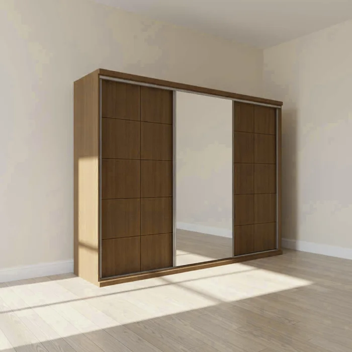 Ropero Placard 3 Puertas Mdf Natural-beige South en Beige - Roperos y placares, Uruguay | Divino