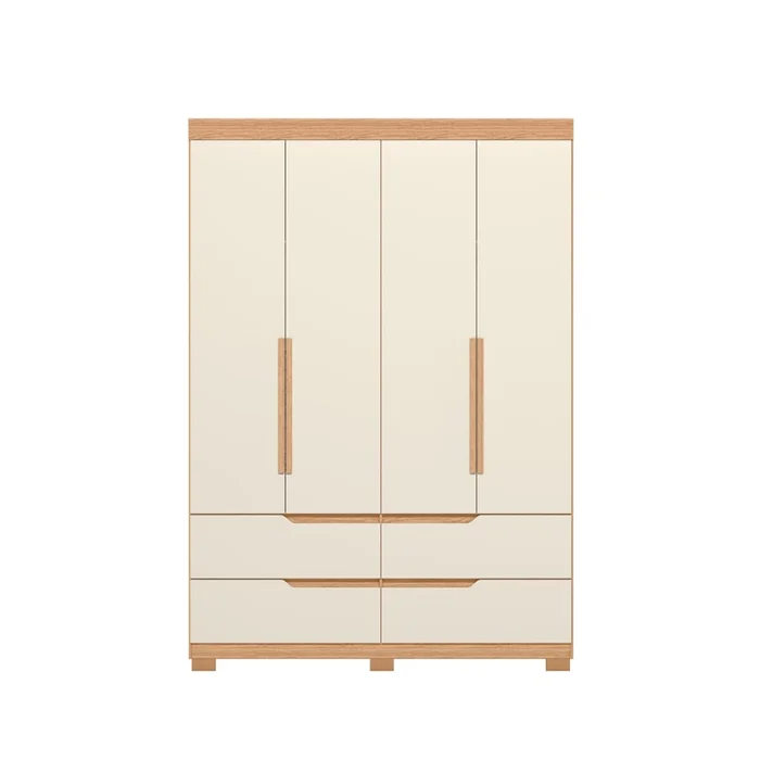 Ropero 4 puertas 4 cajones - Doble - Beage en Beige - Roperos y placares, Uruguay | Rústico Hogar, vista 2