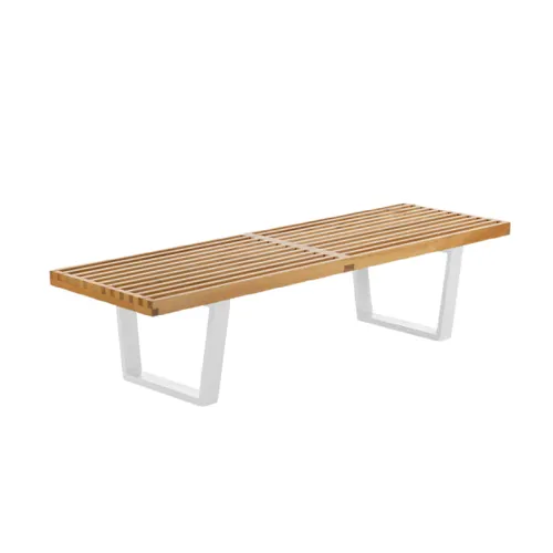 Mesa baja Nelson Bench - White | EN EXHIBICION en Blanco - Mesas de living, Uruguay | Samic