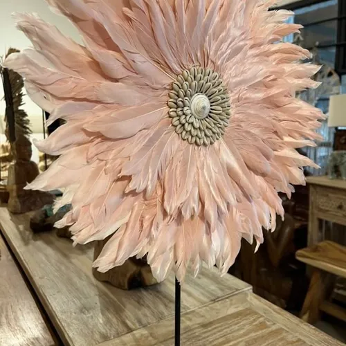 Decoración circulo plumas rosa en Rosa - Decoración, Uruguay | Balihai