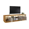 Rack tv Sala Cronos 220cm con tira Led MDF/MDP - Muebles para TV, Uruguay | Balton, vista 8 de 14