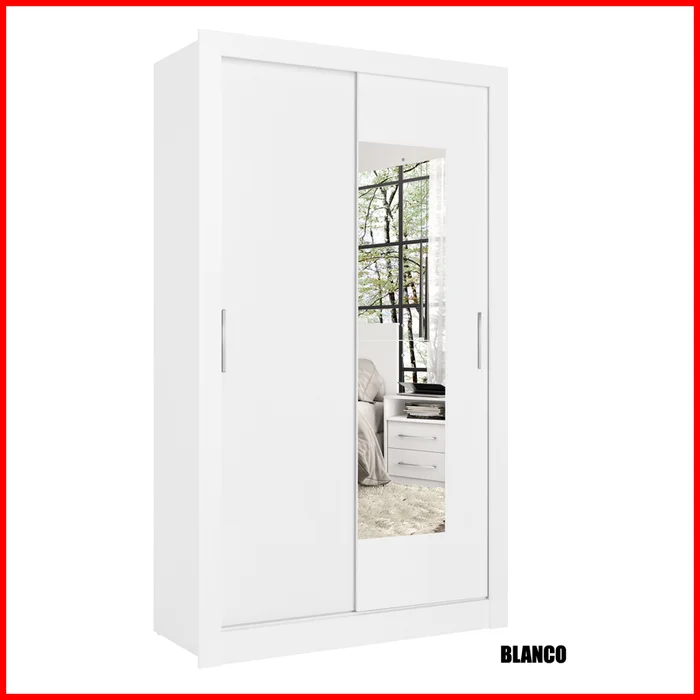 Placard puertas corredizas con espejo – City - Roperos y placares, Uruguay | Punto Unión, vista 3