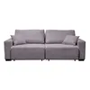 Sofa Retráctil 3 Cuerpos Tela Gris Connecticut en Gris - Sillones y sofás, Uruguay | Divino, vista 2 de 4