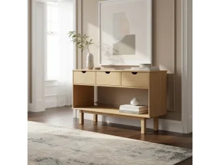 Aparador 3C Mel/gris Linea Nordica en Madera Maciza en Madera natural - Aparadores y recibidores, Uruguay | Quesal, vista 11