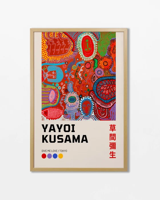 Yayoi Kusama - Give me love en Multicolor - Láminas, Uruguay | La Cuadrería