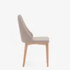 Silla Rosie de chenilla y patas de madera maciza de fresno con acabado natural - marrón en Marrón, Natural - Sillas, Uruguay | Kavehome, vista 7 de 10