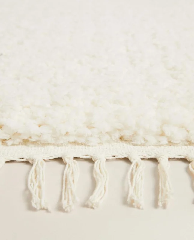 ALFOMBRA RECTANGULAR ALGODÓN TEXTURA en Blanco - Alfombras, Uruguay | Zara Home, vista 5