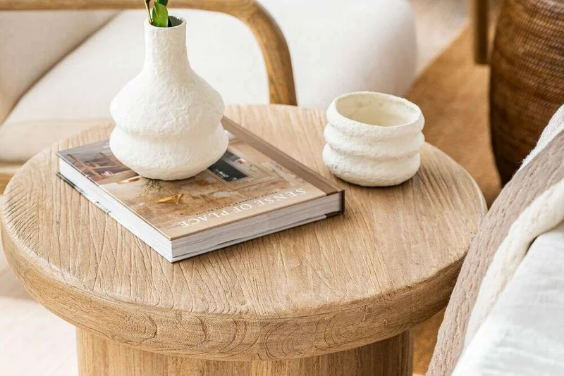MESA DE COSTADO - OLMO ANTIGUO en Madera natural - Mesas de living, Uruguay | La Iberica, vista 9