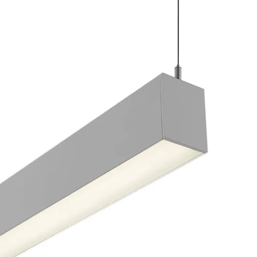 Luminaria Lineal LED 72W Luz Cálida 240 cm en Gris - Lámparas colgantes, Uruguay | Serlux
