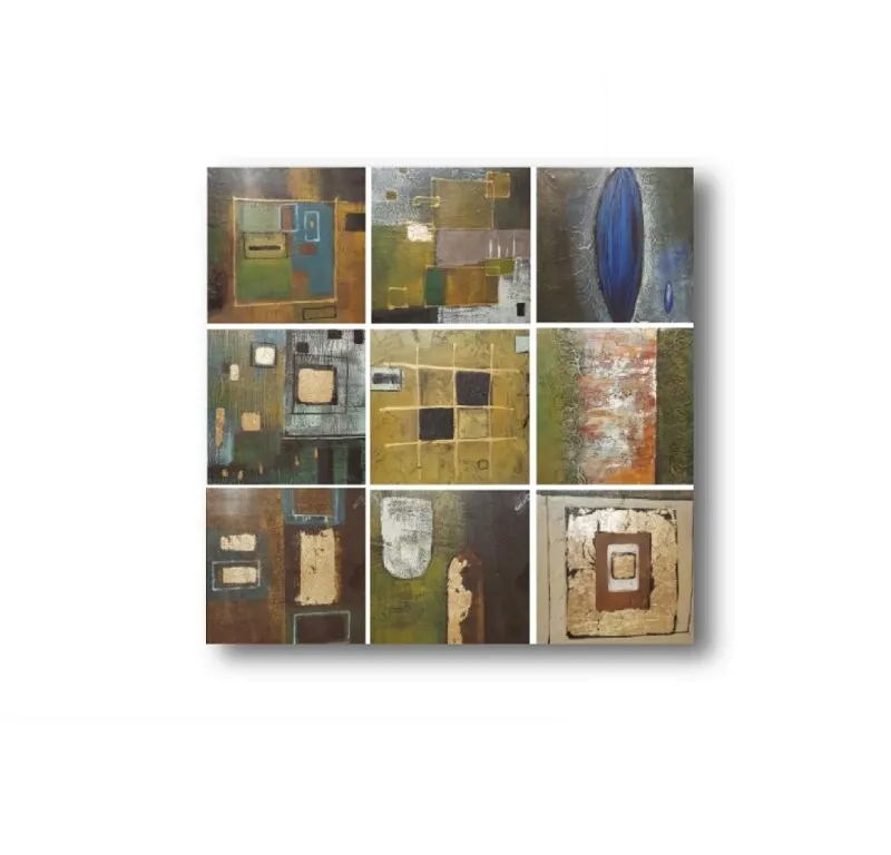 Set x 9 Oleos Decorativos en Multicolor - Decoración de pared, Uruguay | Finkel