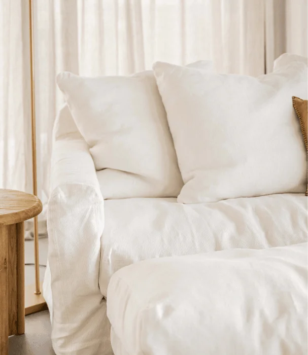 SOFA BISCARROSSE LOVESEAT 130 BLANCO en Blanco - Sillones y sofás, Uruguay | Masinfinito Casa, vista 3