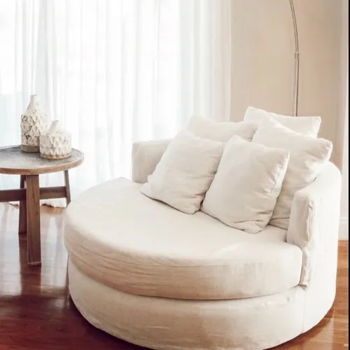 Sofá con funda Sandi en Beige - Sillones y sofás, Uruguay | Pieza Clave