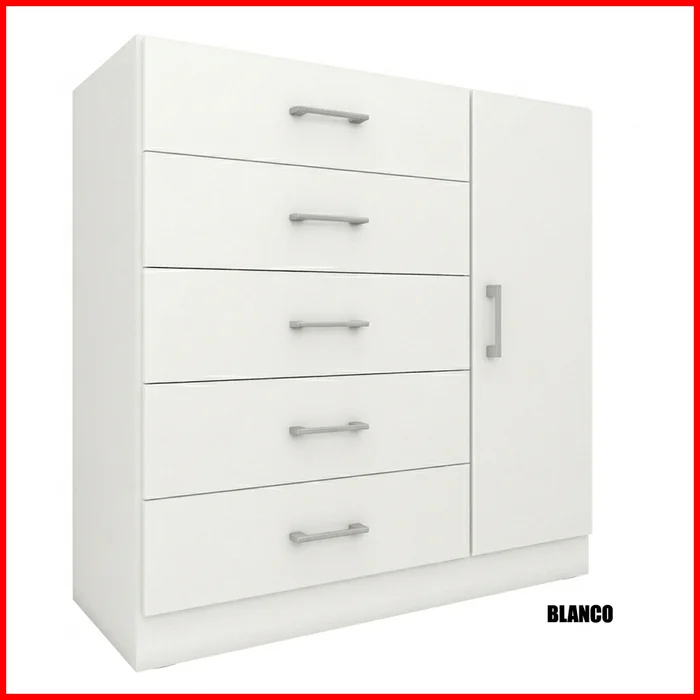 Comoda 5 cajones y puerta – Miami - Cómodas, Uruguay | Punto Unión