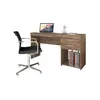 ESCRITORIO OFFICE 2 CAJONES MC-002 NOGAL en Marrón - Escritorios y sillas de escritorio, Uruguay | Alfa Ventas, vista 2 de 2