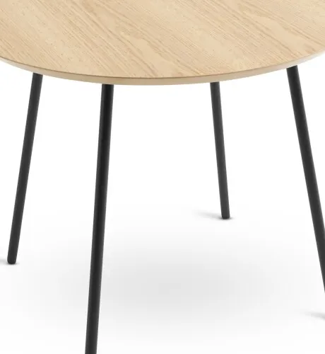 Mesa auxiliar NYBO Ø55 color roble/negro en Roble/negro - Mesas de arrimo, Uruguay | JYSK