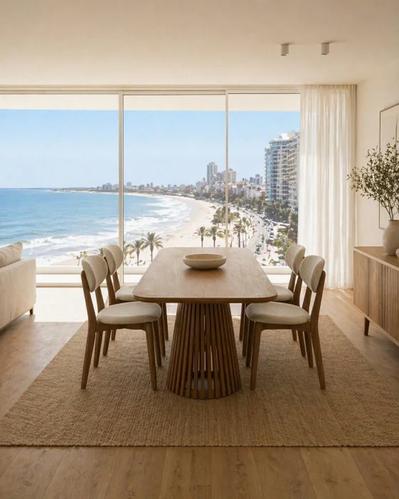 MESA MIAMI RECTANGULAR 2m x 1m en Madera natural - Muebles, Uruguay | Indrana, vista 10