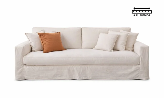 Sofá 3 cps Desenfundable 2.20m en Beige - Sillones y sofás, Uruguay | Finkel