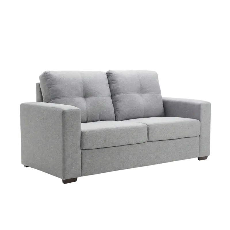 Sofa 2 cuerpos Los Angeles - Gris en Madera natural - Sillones y sofás, Uruguay | Berna home