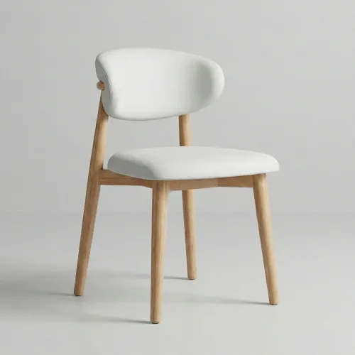 Silla de comedor de madera Moderna - Caliza en Off-white - Sillas, Uruguay | Balton