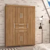 Ropero Placard 6 Puertas 3 Cajones Varios Estantes Y Patas en Madera natural - Roperos y placares, Uruguay | Soy Hogar, vista 7 de 8