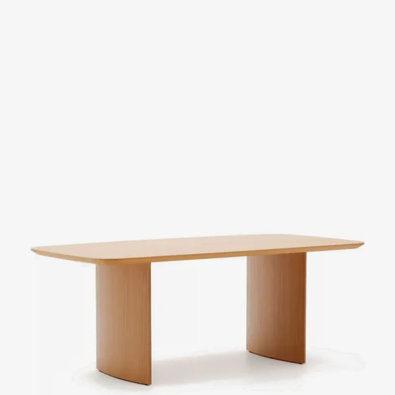 Mesa Litto de chapa de roble - de nogal 200 x 100 cm en Marrón - Mesas de comedor, Uruguay | Kavehome