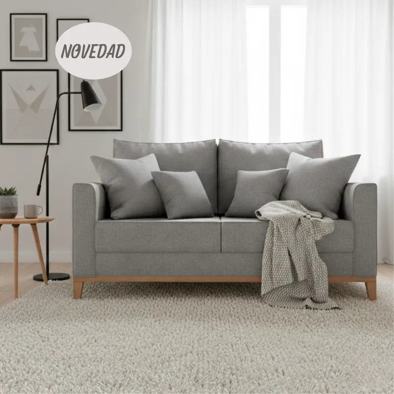 Sofa Beni en Gris - Sillones y sofás, Uruguay | Moderna Hogar