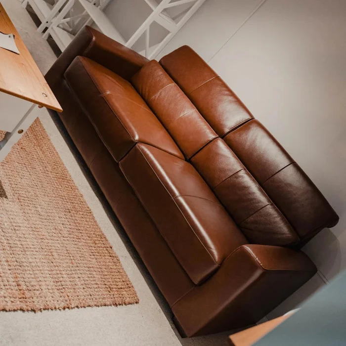 Sillón 100% Cuero - 2 Cuerpos - Berkley - Marrón en Marrón - Sillones y sofás, Uruguay | Ecowood, vista 2
