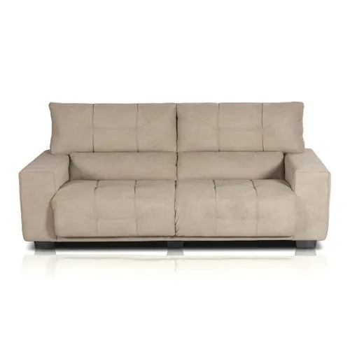 Sofa 3 Cuerpos Sillon Juego De Living Tapizado Tela en Marrón - Sillones y sofás, Uruguay | Soy Hogar