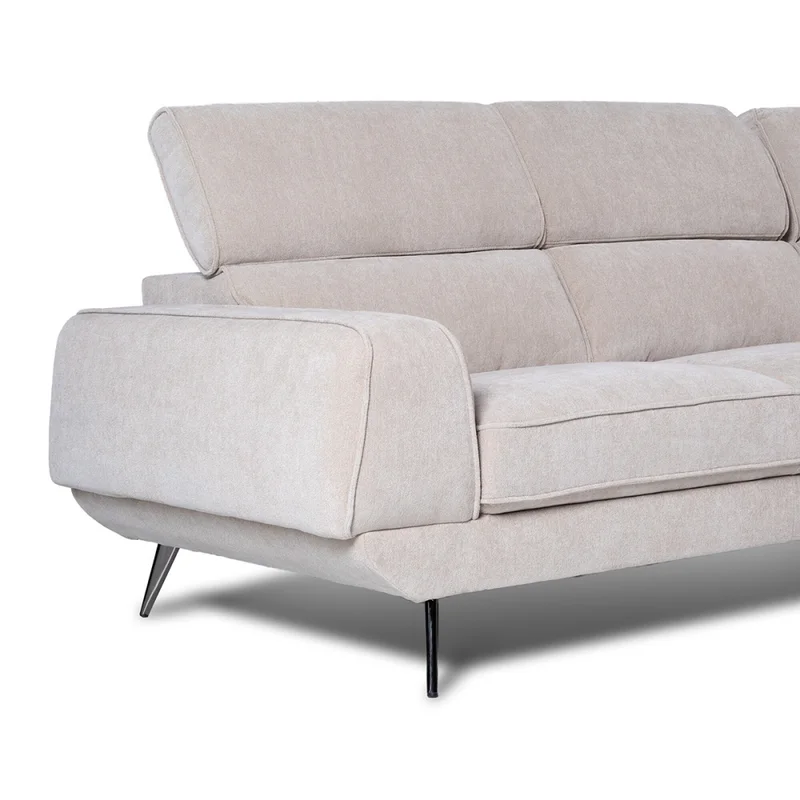 Rinconera Versatile - Tela Microfibra - Chaise Derecho - 6686-4 Beige en Beige - Sillones y sofás, Uruguay | Nyr, vista 6