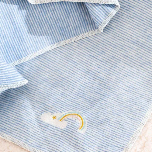 MANTA AUSTRIACA KIDS - ARCOIRIS CELESTE en Multicolor - Textiles, Uruguay | La Iberica