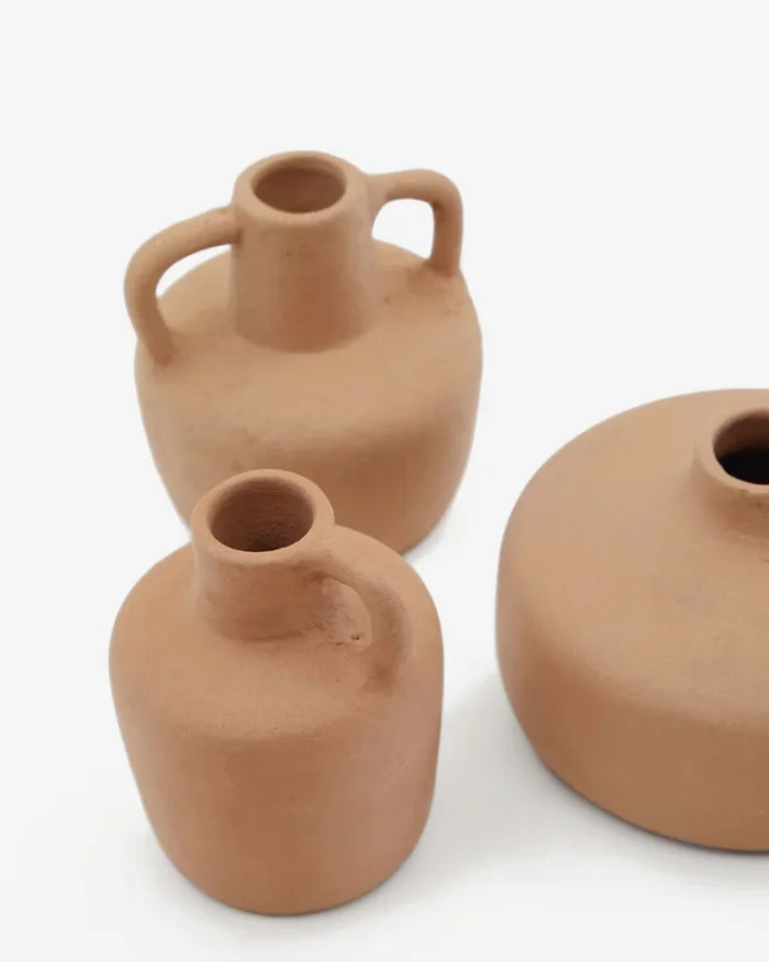 Set Sofra de 3 jarrones de terracota 6 cm / 7 cm / 10 cm en Rojo - Jarrones, Uruguay | Kavehome, vista 2