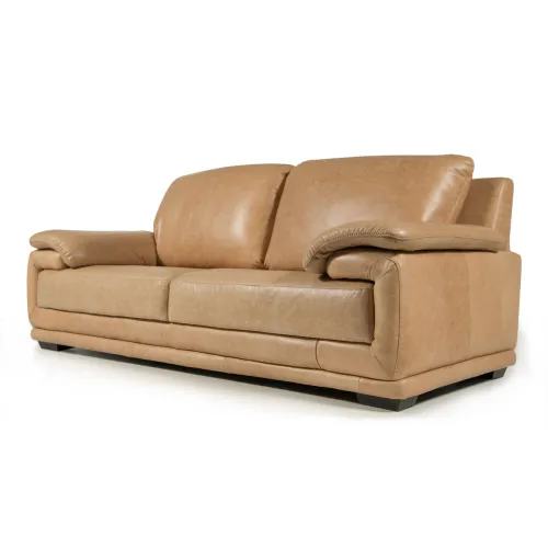 Sofá Space - Cuero Natural - 2,5 cuerpos - A fabricar en Beige - Sillones y sofás, Uruguay | NYR