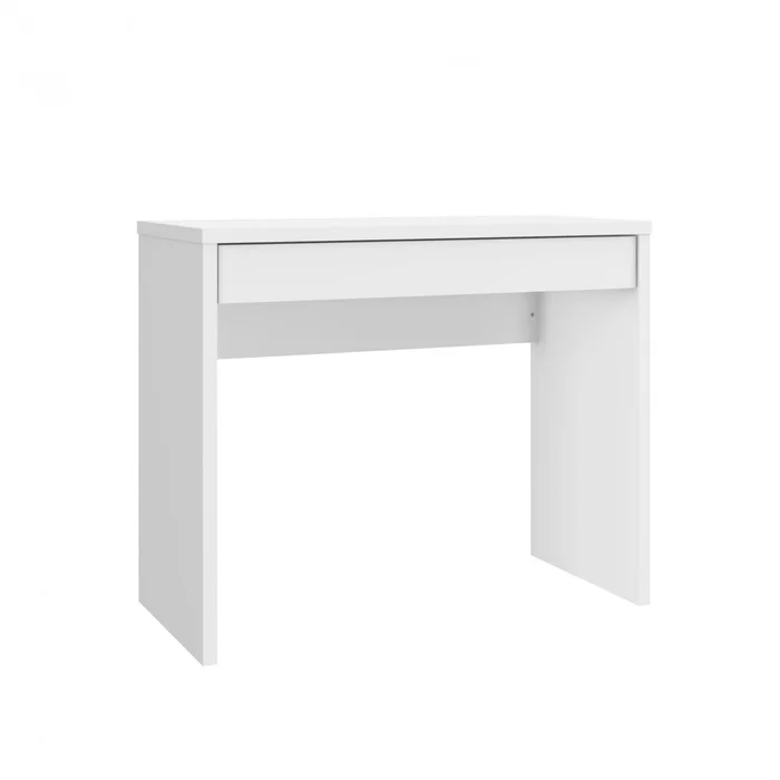 Escritorio Slim - 1 Cajon - Blanco en Blanco - Escritorios, Uruguay | Rústico Hogar