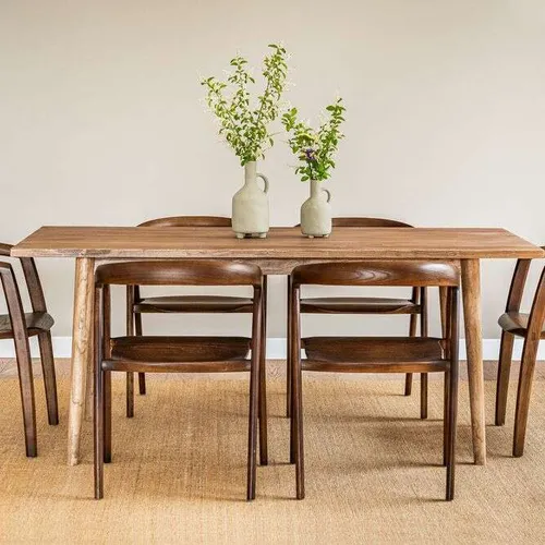 MESA COMEDOR NORDICA - OLMO NATURAL - 1.80 X 0.90 MTS en Madera natural - Mesas de comedor, Uruguay | La Iberica